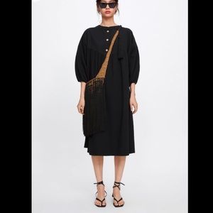 ZARA BUTTONED OVERSIZED SHIRT DRESS